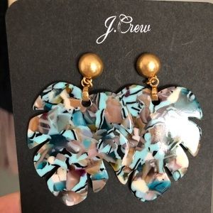 JCrew leaf earrings
